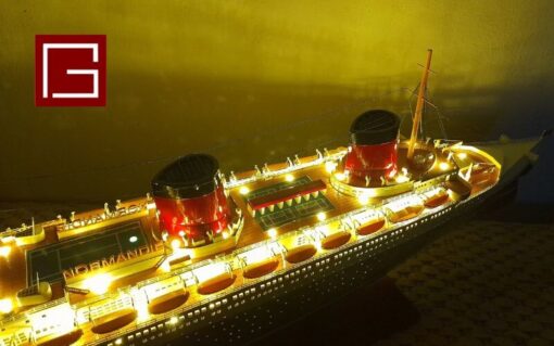 Ss Normandie With Lights (8)