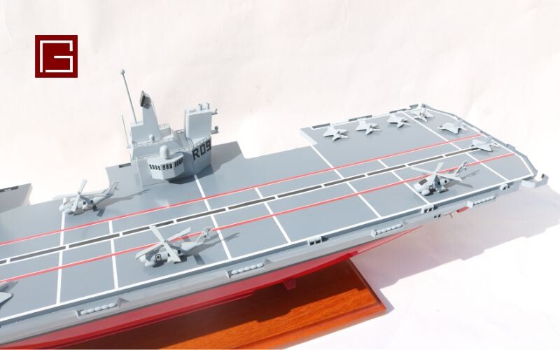 HMS Prince of Wales Aircraft Carrier (R09) - GIA NHIEN WOODEN MODEL SHIPS