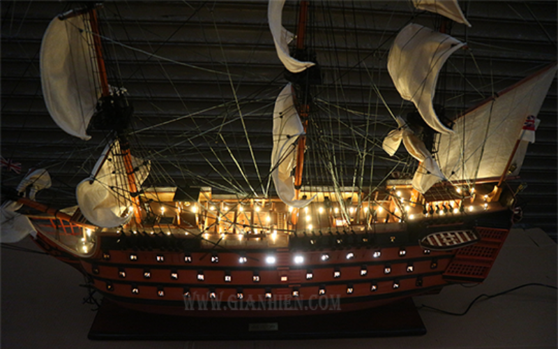 Model Boat With Lights Hms Victory – A Symbol Of Success