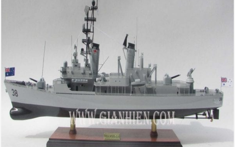 Model Of Warship Hmas Perth D38 Destroyer