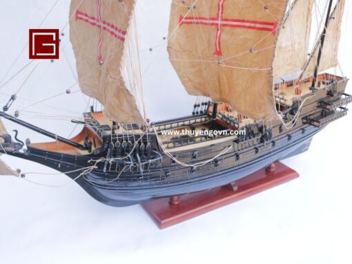 Portuguese Black Ship Model (3)