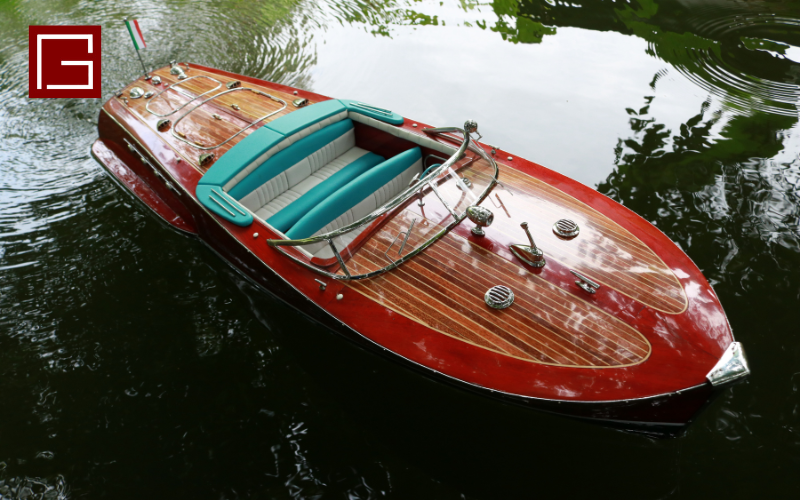 Remote Control Yacht Model Running On Water 2