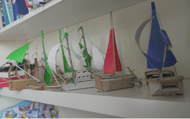 Sailboats Carry Ambition And Luck - Model sailboats and inspirational stories about dreams