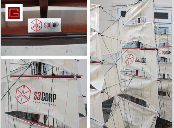 Customers Can Place Model Sailboats With Logos Printed On The Sails - MODEL SHIPPING WITH PRINTED NAME – SUPER LUXURY PARTNER GIFT