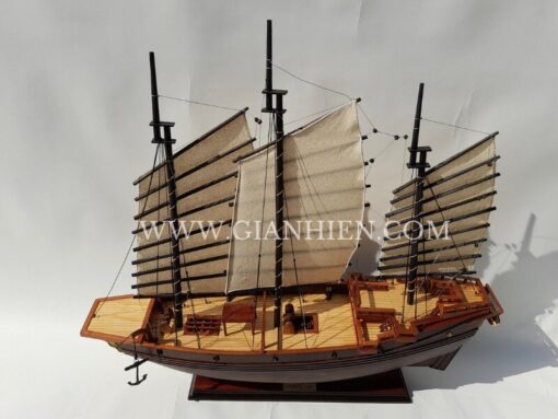 Chinese Junk Dark Wood