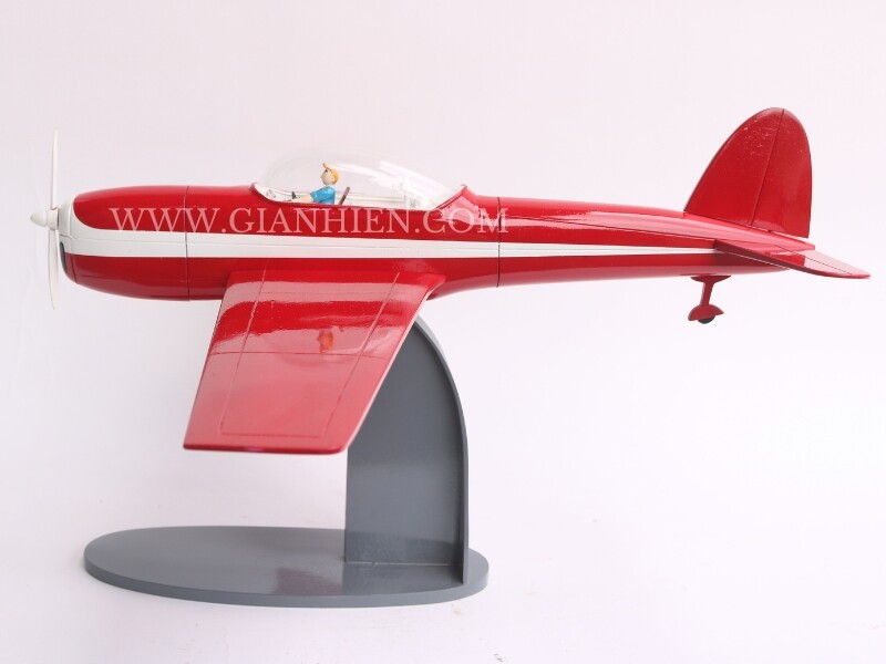 HACHETTE TINTIN PLANE #8 RED PLANE G-ARCR BLACK ISLAND MOULINSART MODEL ...