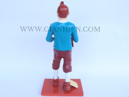 Tintin Statue Of Boy Holding Book