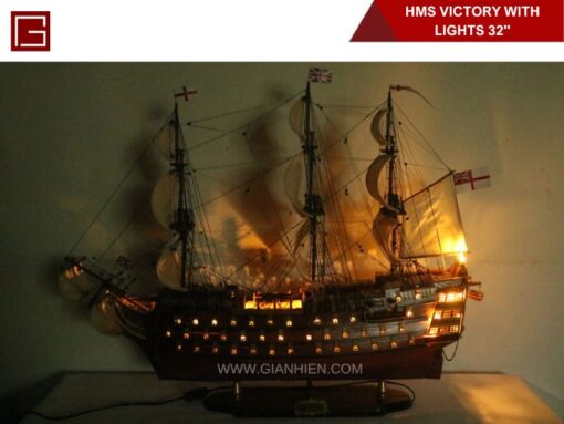 Hms Victory With Lights -01