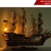 Hms Victory With Lights-12