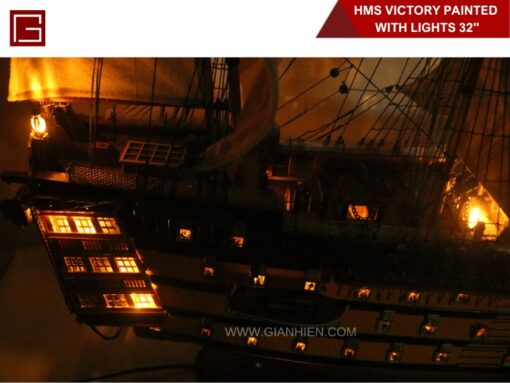 Hms Victory With Lights-13