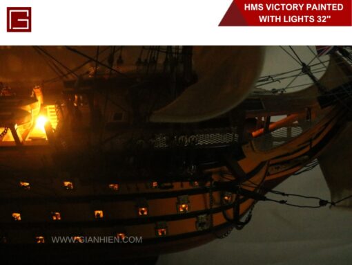 Hms Victory With Lights-14