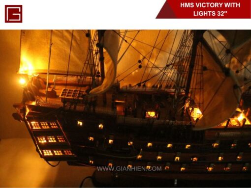 Hms Victory With Lights-15