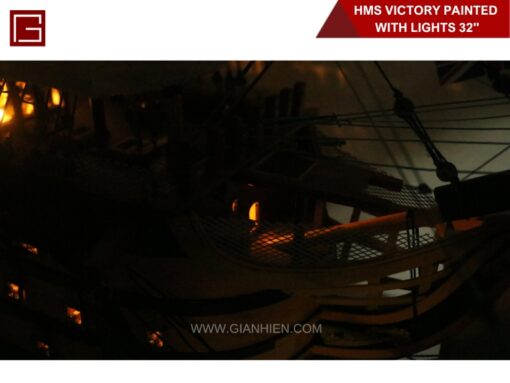 Hms Victory With Lights-16