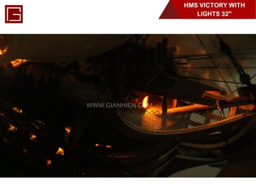 Hms Victory With Lights-16