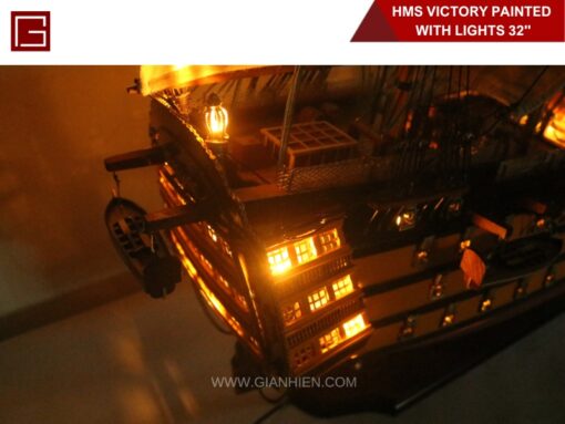 Hms Victory With Lights-18