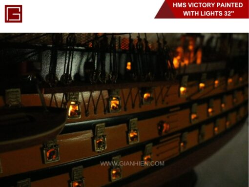 Hms Victory With Lights-19