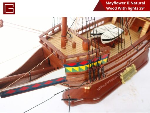 Mayflower Ii Natural Wood With Lights-05