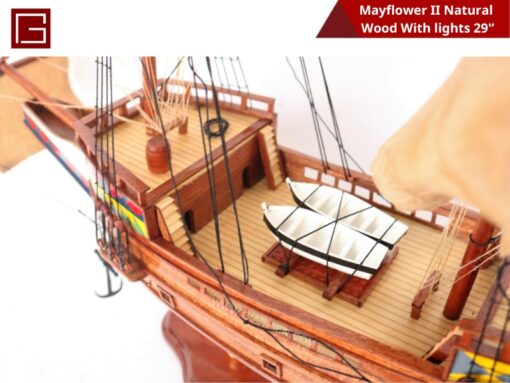 Mayflower Ii Natural Wood With Lights-07