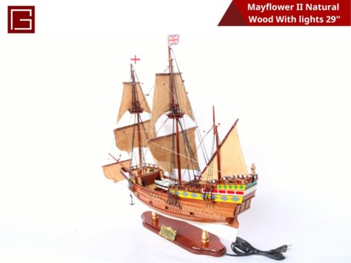 Mayflower Ii Natural Wood With Lights-08