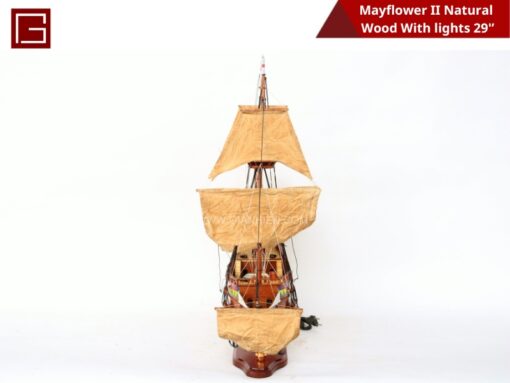 Mayflower Ii Natural Wood With Lights-09