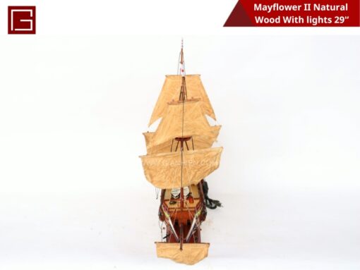 Mayflower Ii Natural Wood With Lights-10