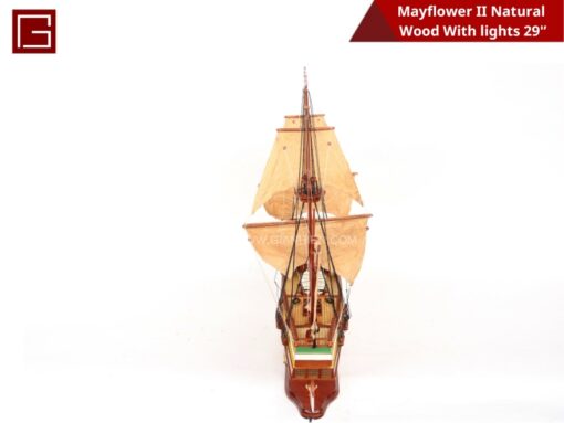 Mayflower Ii Natural Wood With Lights-16