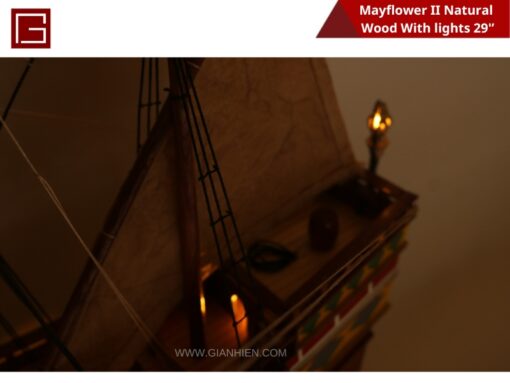 Mayflower Ii Natural Wood With Lights-21