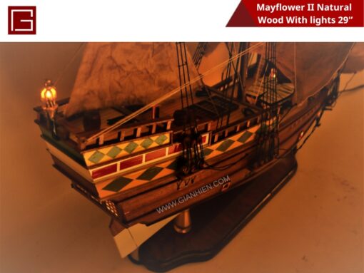 Mayflower Ii Natural Wood With Lights-27