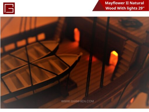 Mayflower Ii Natural Wood With Lights-28