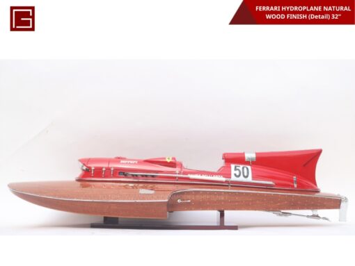 Ferrari Hydroplane Natural Wood Finish (detail)-01