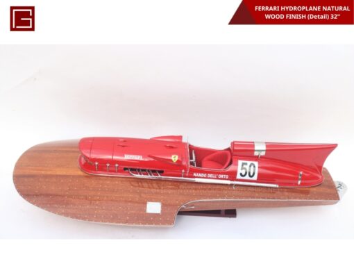 Ferrari Hydroplane Natural Wood Finish (detail)-02