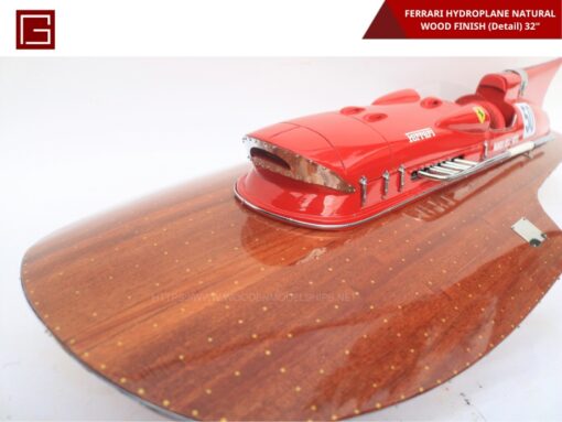 Ferrari Hydroplane Natural Wood Finish (detail)-05