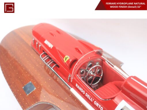 Ferrari Hydroplane Natural Wood Finish (detail)-10