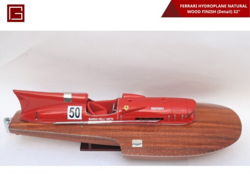 Ferrari Hydroplane Natural Wood Finish (detail)-15