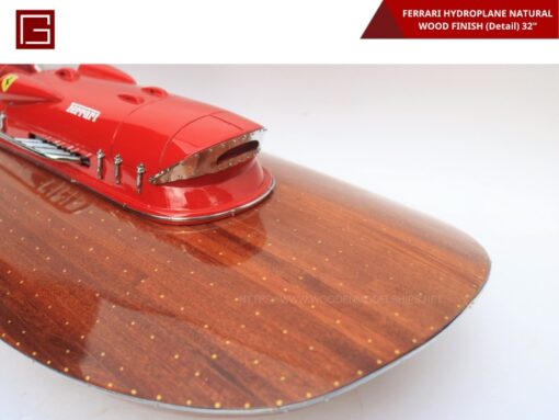 Ferrari Hydroplane Natural Wood Finish (detail)-17