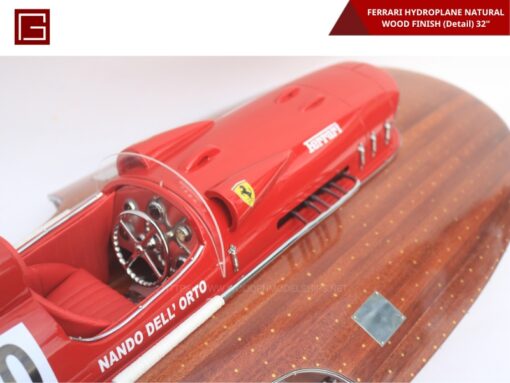 Ferrari Hydroplane Natural Wood Finish (detail)-20