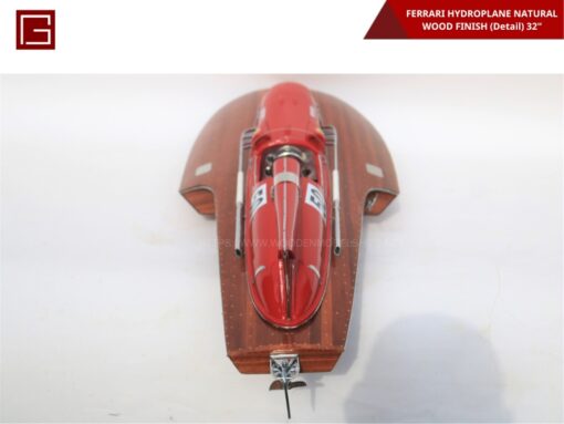 Ferrari Hydroplane Natural Wood Finish (detail)-21