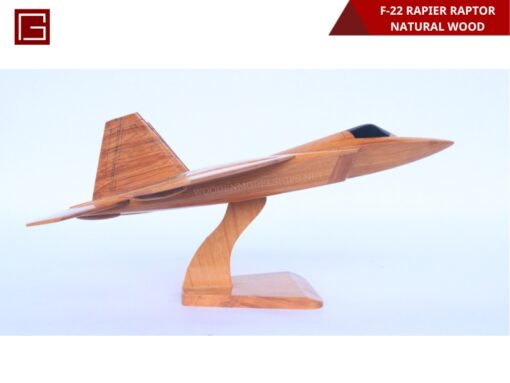 F-22 Rapier Raptor Natural Wood-01