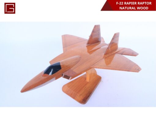 F-22 Rapier Raptor Natural Wood-06