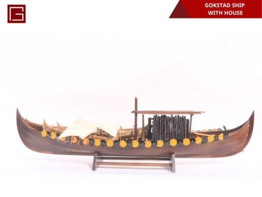 Gokstad Ship With House-01