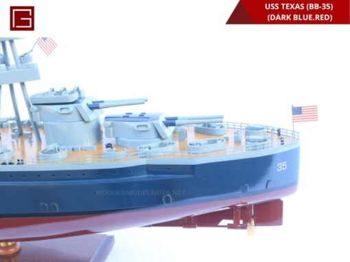 Uss Texas (bb-35) (dark Blue.red)-09