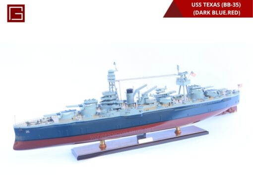 Uss Texas (bb-35) (dark Blue.red)-13