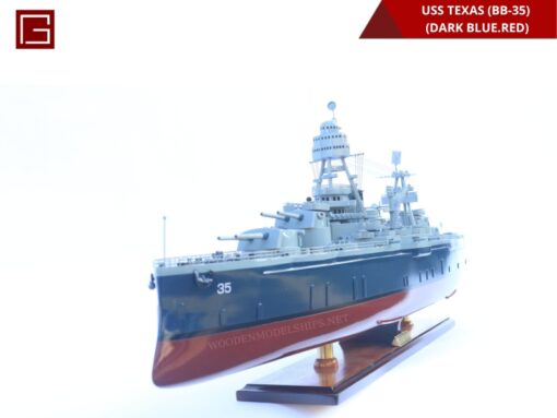 Uss Texas (bb-35) (dark Blue.red)-15