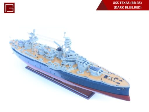 Uss Texas (bb-35) (dark Blue.red)-16