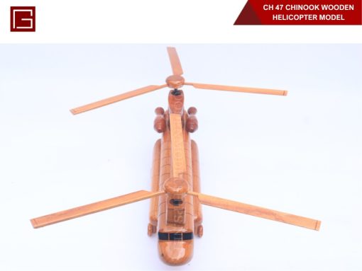 Ch 47 Chinook Wooden Helicopter Model-07