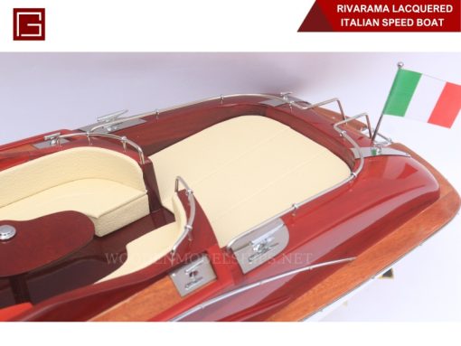 Rivarama Lacquered Italian Speed Boat-10