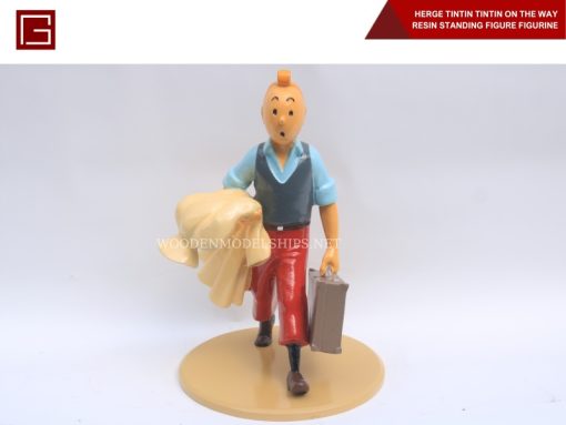 Herge Tintin Tintin On The Way Resin Standing Figure Figurine-01