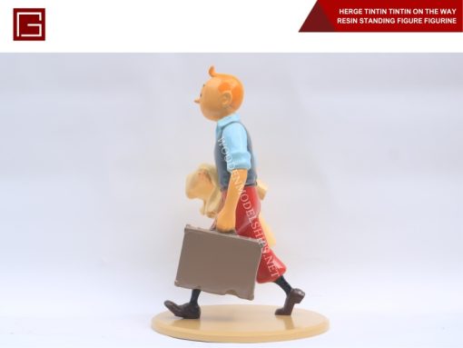 Herge Tintin Tintin On The Way Resin Standing Figure Figurine-03