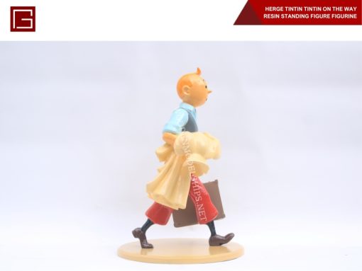 Herge Tintin Tintin On The Way Resin Standing Figure Figurine-05
