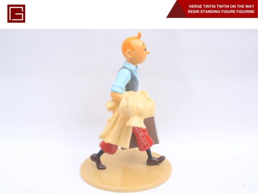 Herge Tintin Tintin On The Way Resin Standing Figure Figurine-06